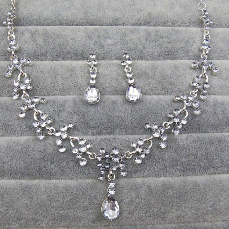 Purple stone bridal wedding jewelry accessories
