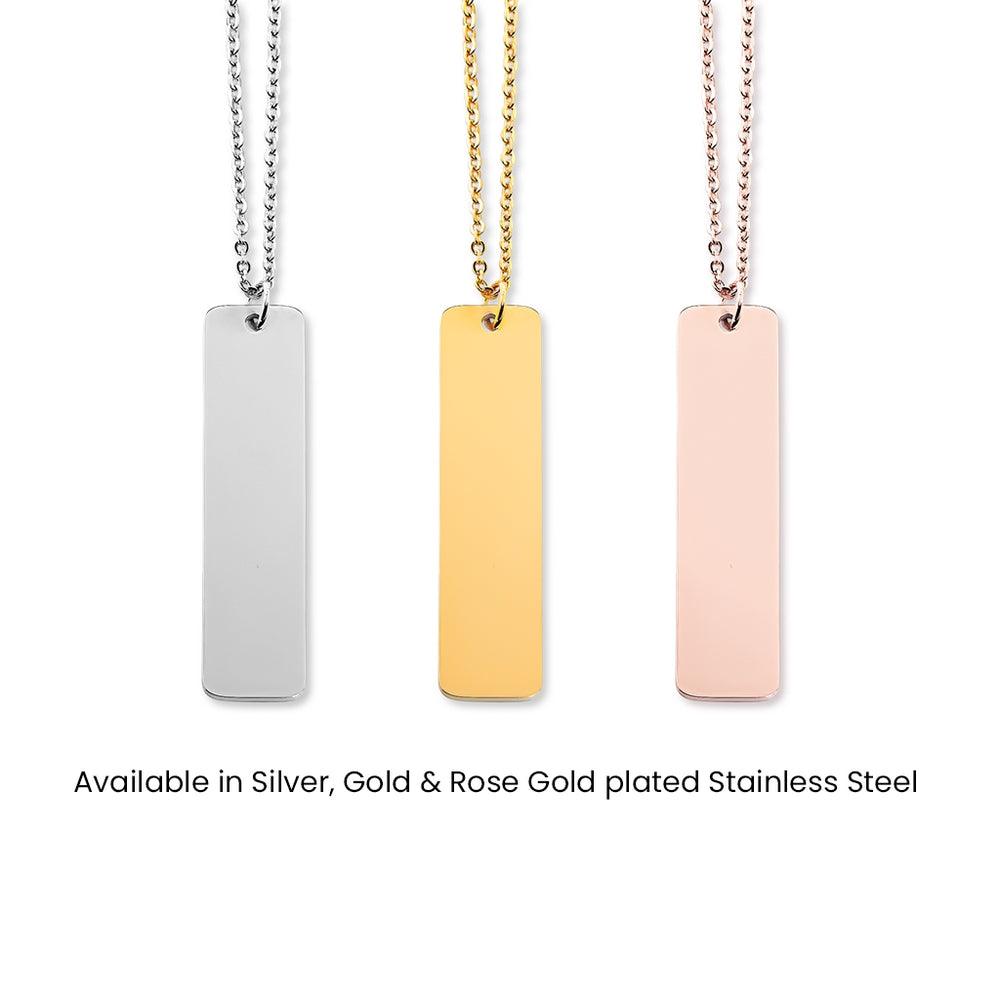 Customable Name Engravable Necklace