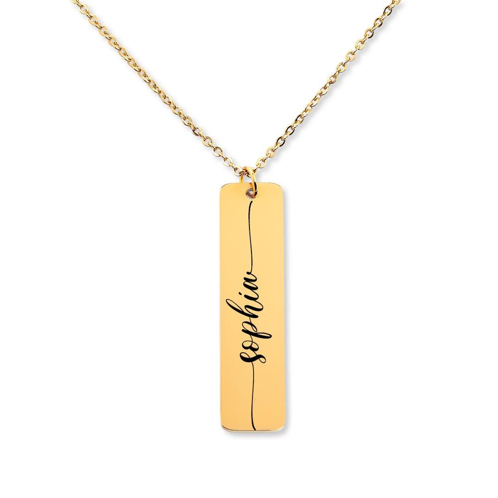Customable Name Engravable Necklace