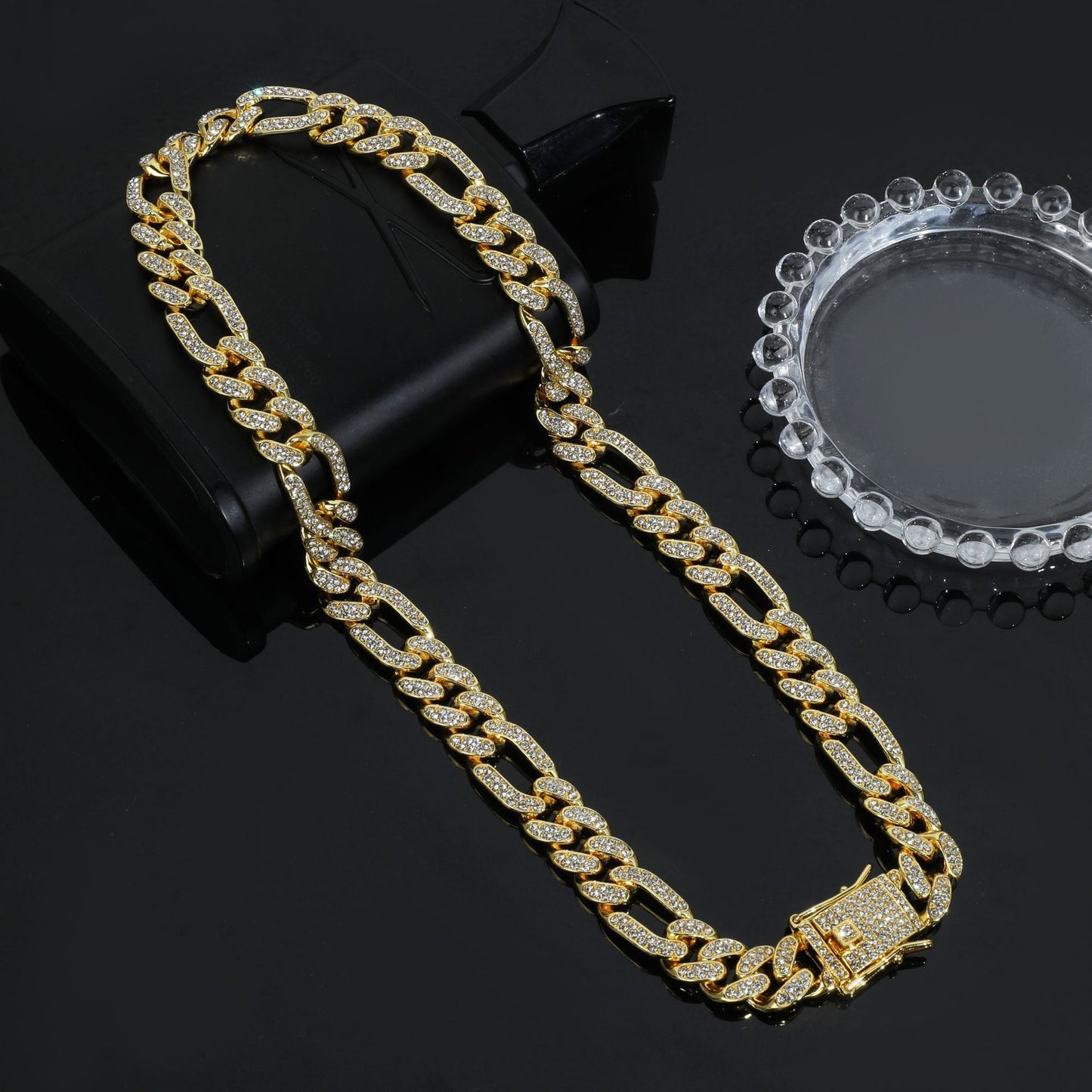 18k Cuban Link - Figaro Trendy Cool Style Necklace