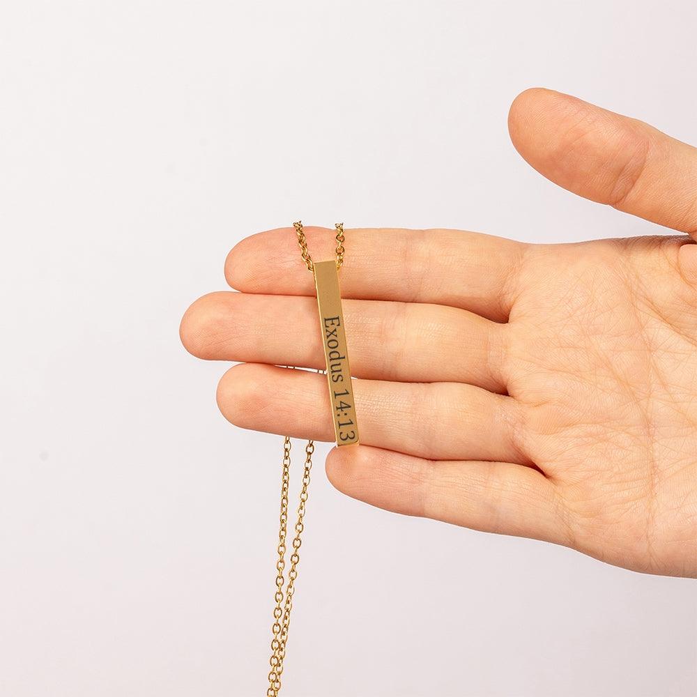 Engravable Bible Verse Necklace