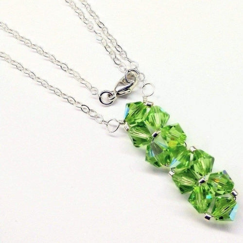 Handmade Wire Woven Crystal Rock Candy Necklace