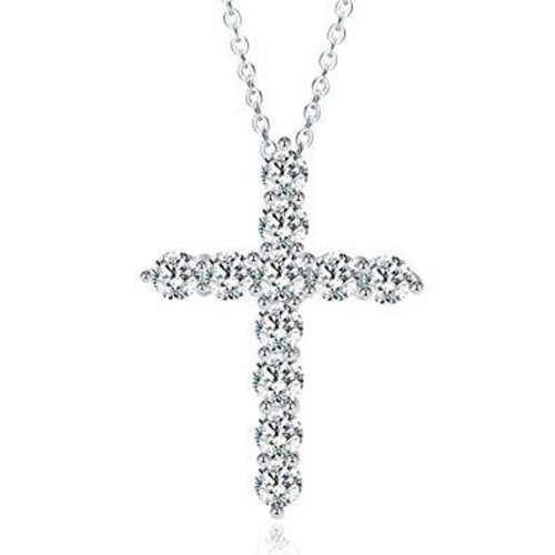Faith Cubic Zirconia Cross Necklaces