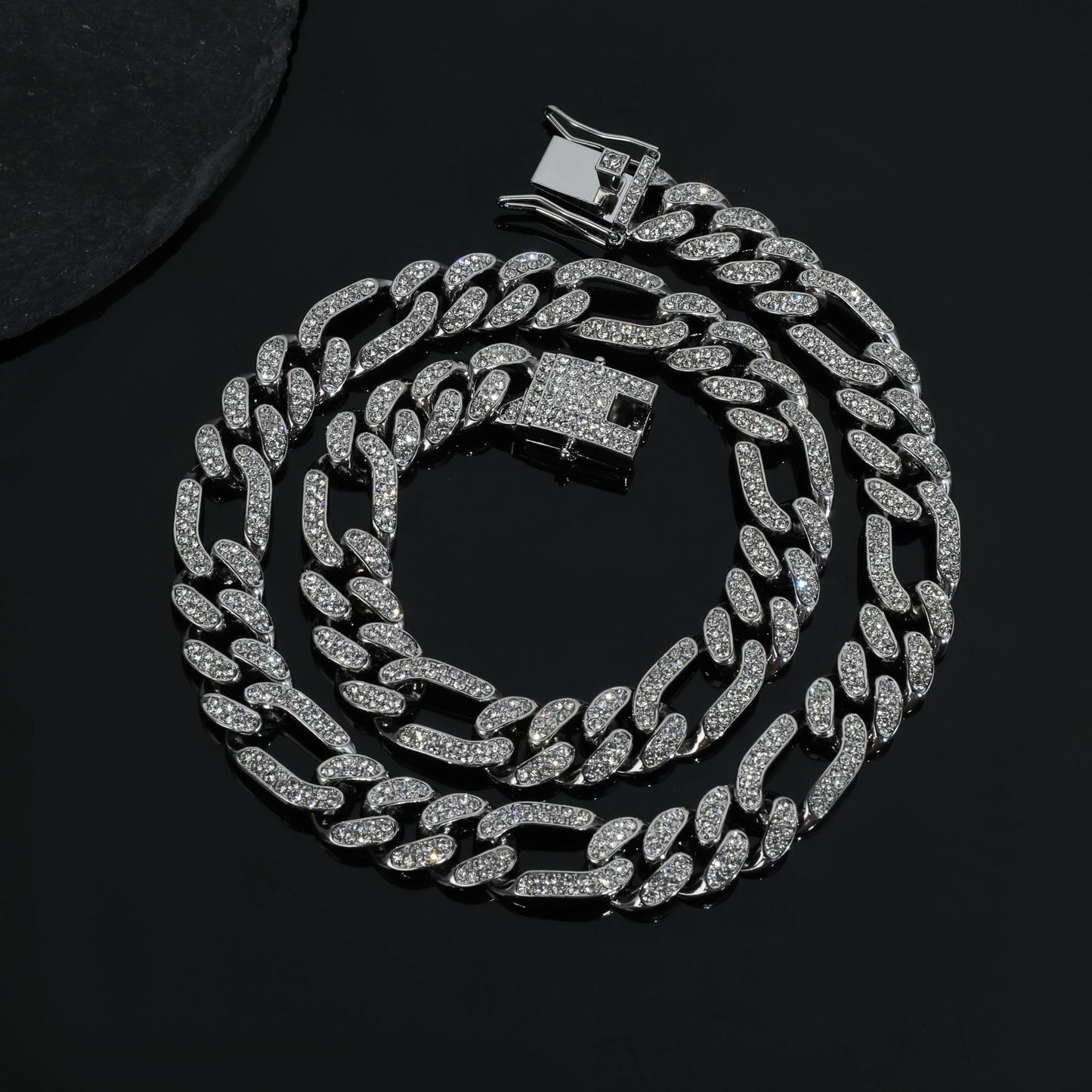 18k Cuban Link - Figaro Trendy Cool Style Necklace