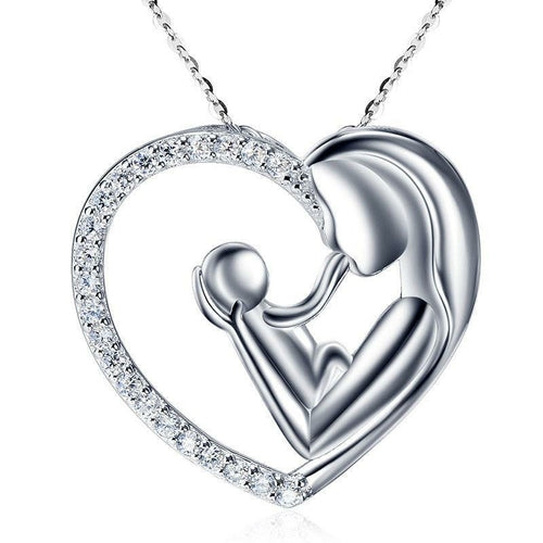 Mom Necklace Heart Circle Of Love