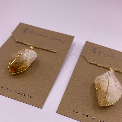 Citrine Rough Pendant
