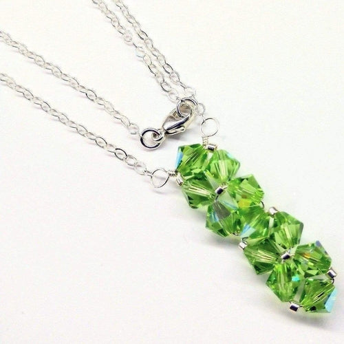Handmade Wire Woven Crystal Rock Candy Necklace