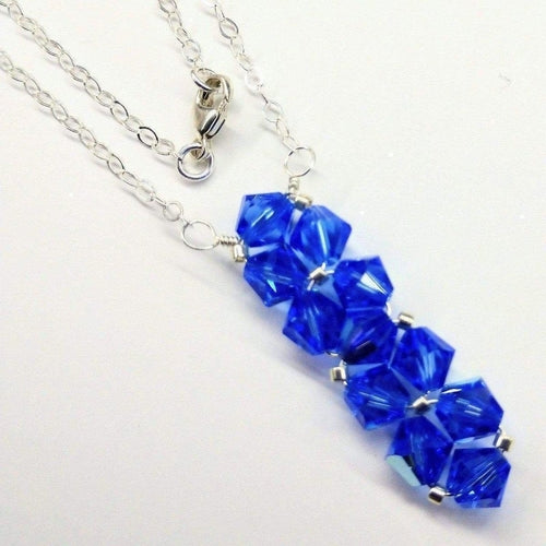 Handmade Wire Woven Crystal Rock Candy Necklace